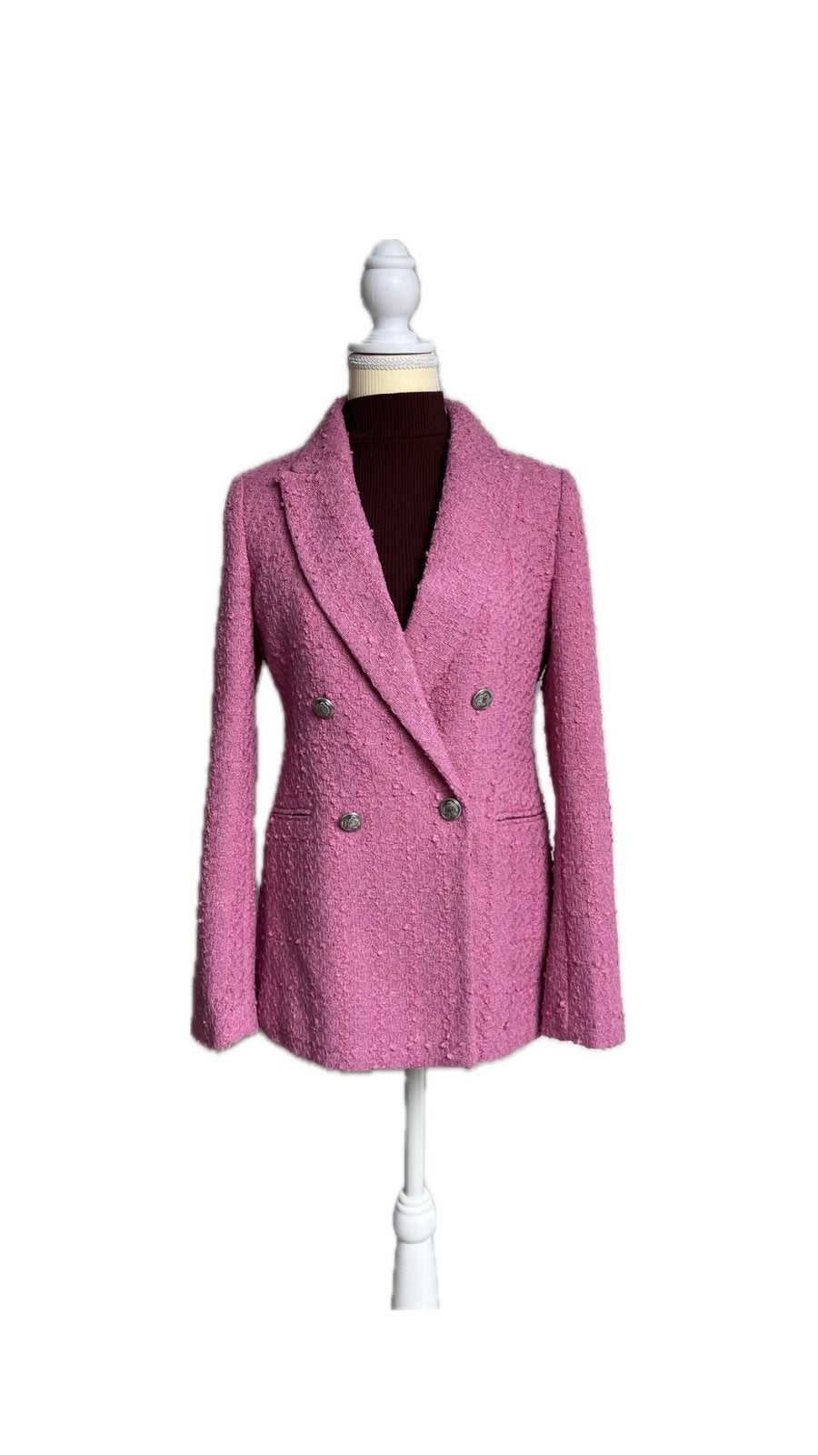 H&M double breast blazer maat S. Roze. Nieuw!, Verzenden, Nieuw, Jasje, Roze