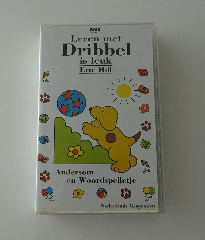 Leren met Dribbel is Leuk- VHS 1995, Alle leeftijden, Ophalen, Zo goed als nieuw, VHS