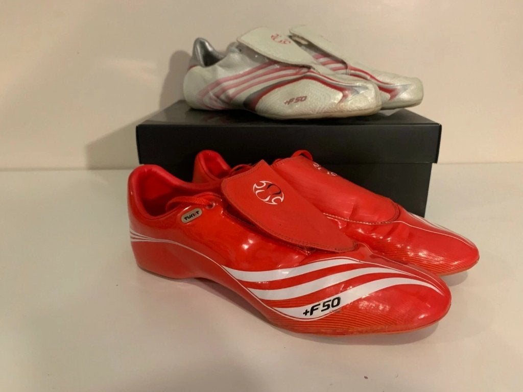 Adidas +F50.8 Tunit Black Soccer Cleats Uppers size US 10,5, Gebruikt, Maat XS of kleiner, Schoenen, Ophalen of Verzenden