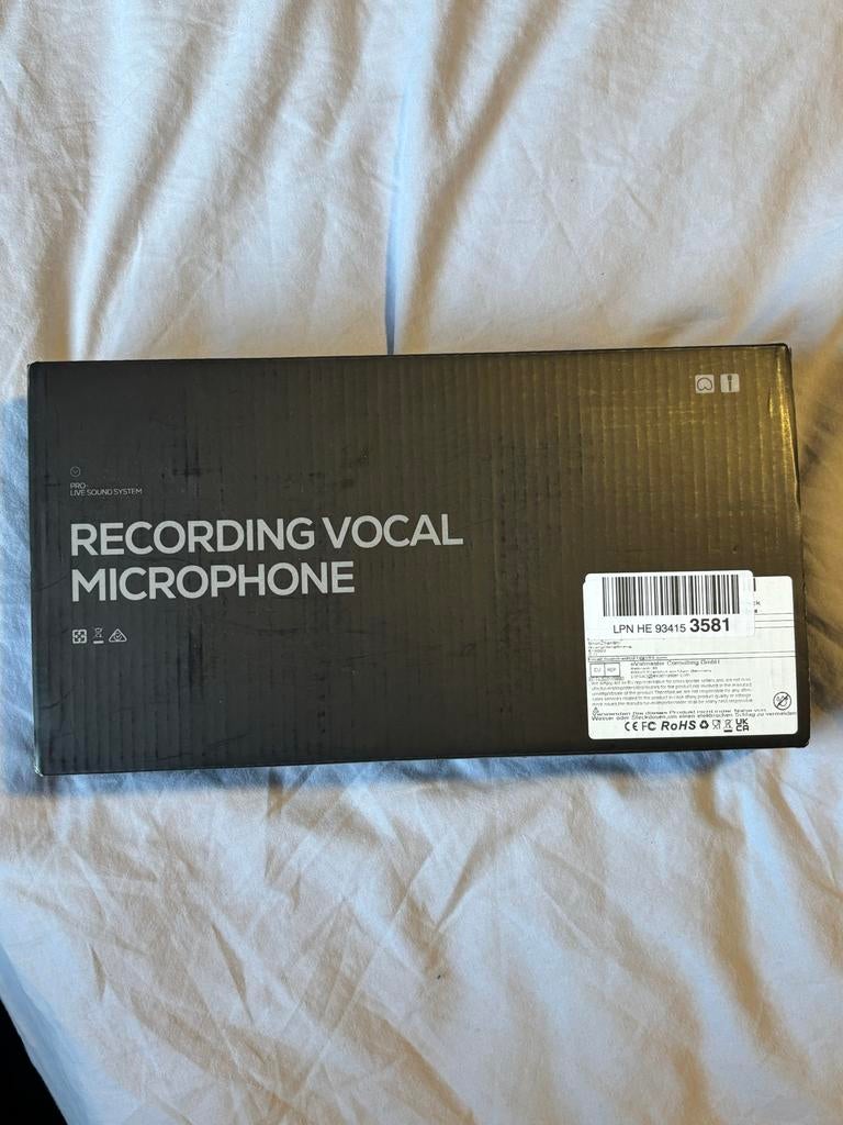 Recording Vocal Microfoon (2 stuks), Muziek en Instrumenten, Microfoons, Ophalen of Verzenden, Zo goed als nieuw, Zangmicrofoon