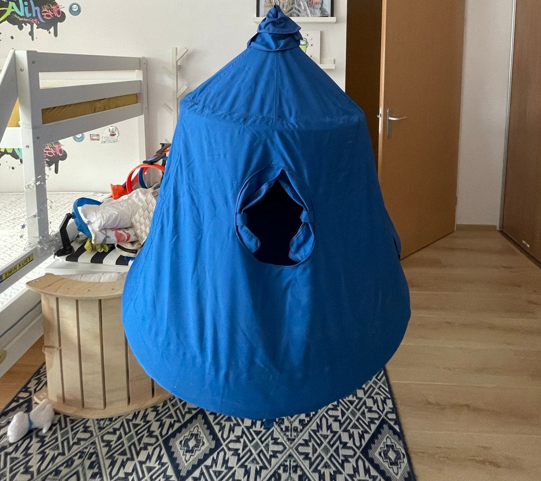 Blauwe hangstoel hangmat voor kinderen, Ophalen, Zo goed als nieuw, Overige typen