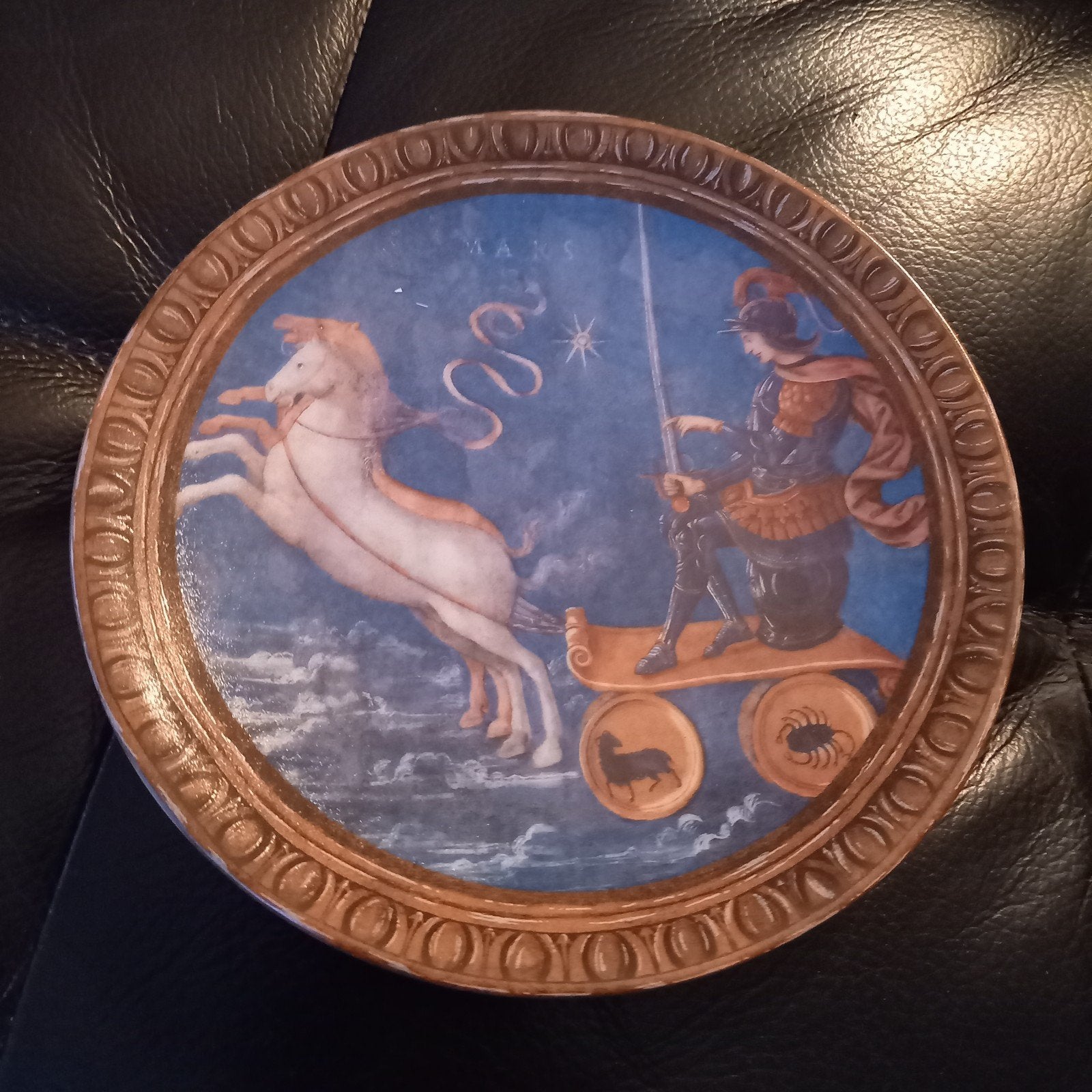 Limoges Wandbord Mars (Pietro Perugino Allegorie) Jaren70/80, Verzenden