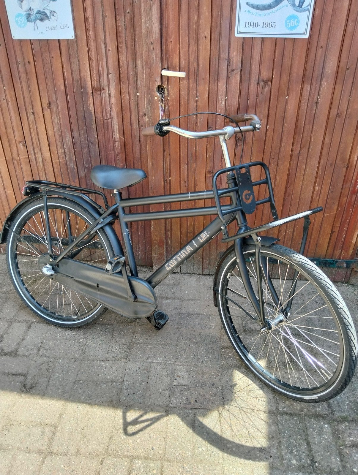 Cortina U4 Transportfiets 26 inch, Fietsen en Brommers, Fietsen | Dames | Damesfietsen, Terugtraprem, Gebruikt, Versnellingen