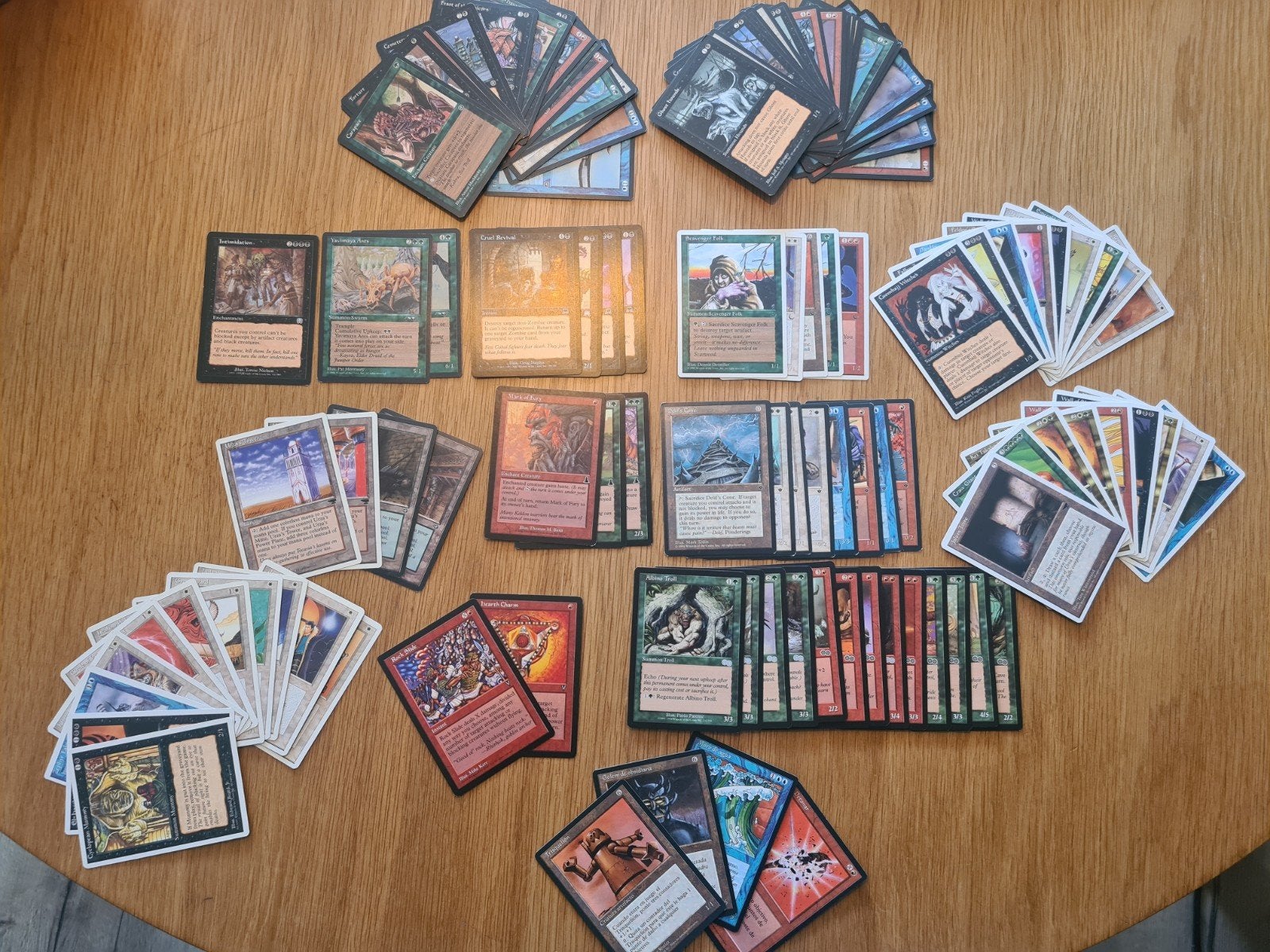 lotje magic 120 kaarten diverse oldschool/vintage sets, Ophalen of Verzenden, Zo goed als nieuw, Meerdere kaarten