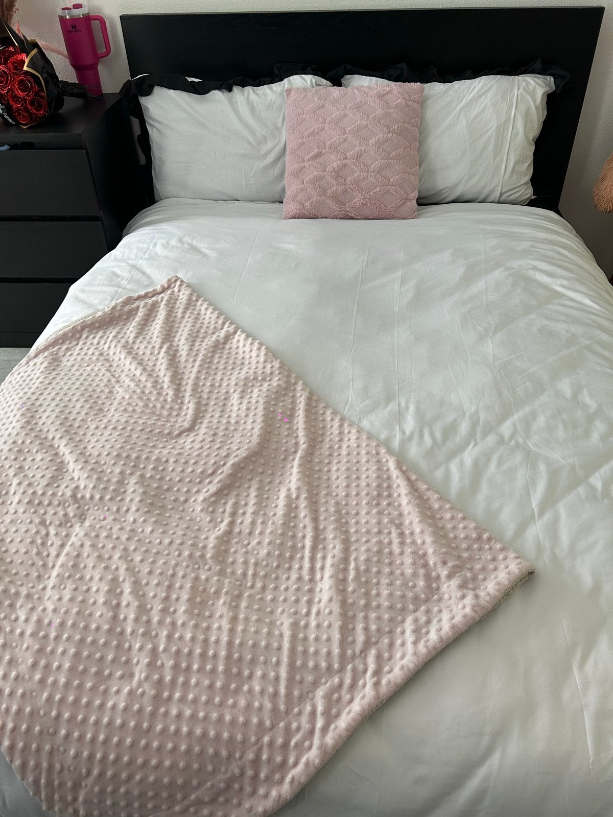 Ikea slaapkamerset (bed, ladekast, kaptafel, kledingkast), Ophalen, Zo goed als nieuw, Tweepersoons