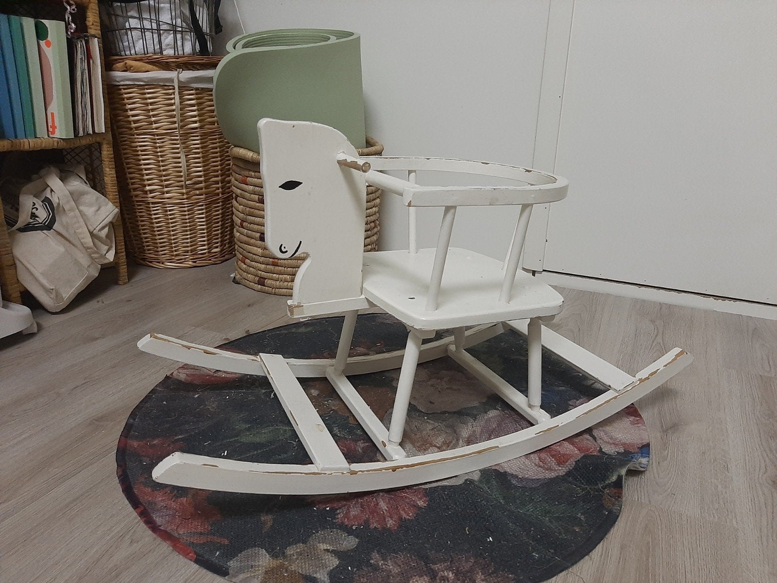 Houten schommelpaardje voor kinderen, Ophalen, Gebruikt, Jongen of Meisje
