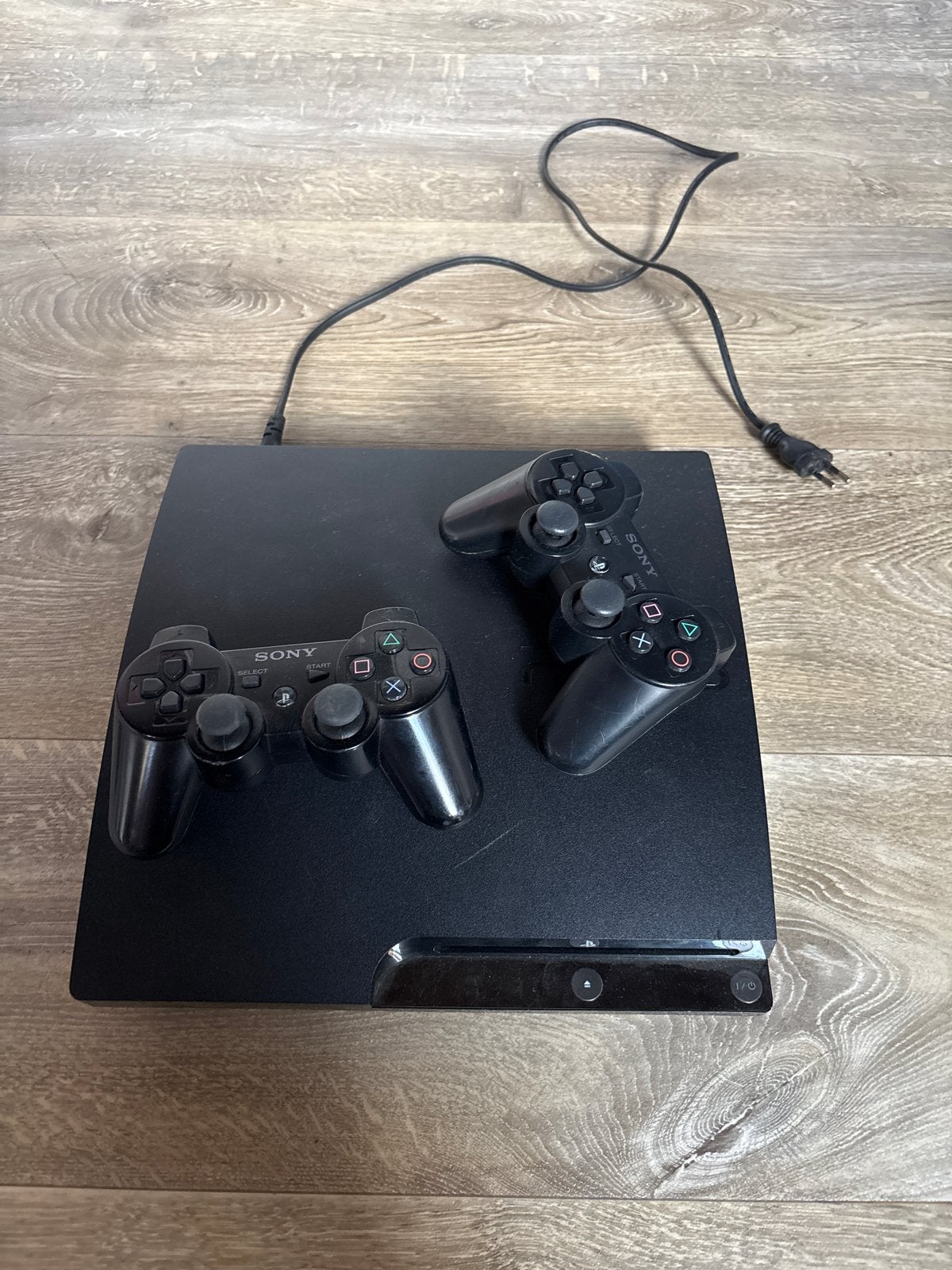 Sony PlayStation 3 Slim met 2 controllers, Gebruikt, Verzenden, Met 2 controllers, 250 GB