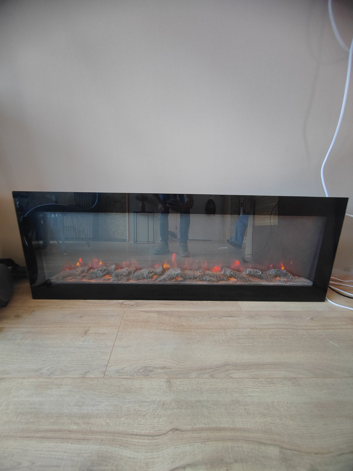 Mooie sfeerhaard 130x46cm met verwarming, Ophalen