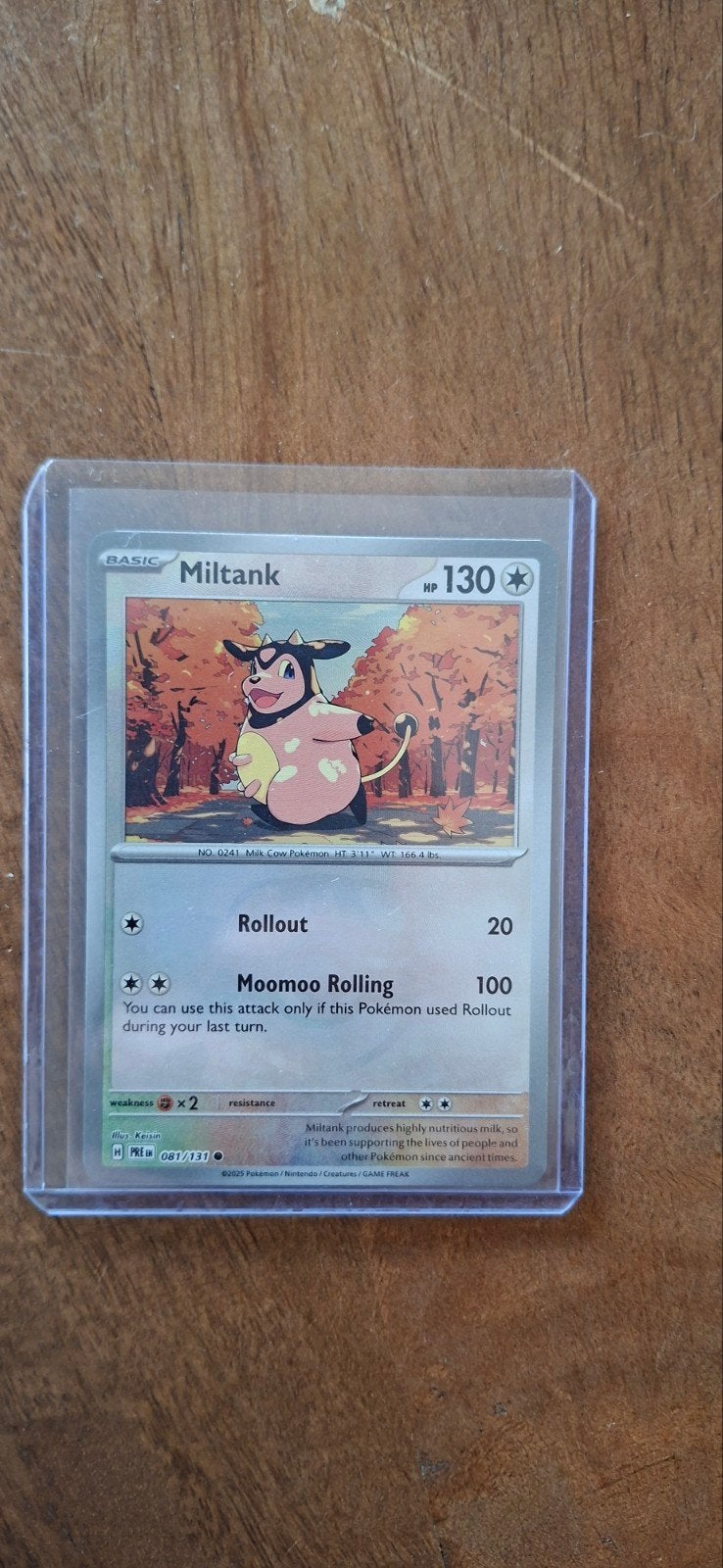 Pokémon Miltank kaart - 081/131 Masterball, Ophalen of Verzenden, Zo goed als nieuw, Losse kaart
