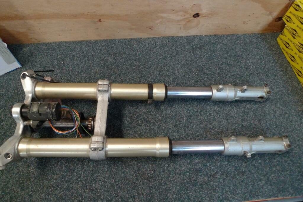Voorvork Aprilia upside down AF1 Futura 125 replica, Motoren, Ophalen, Gebruikt