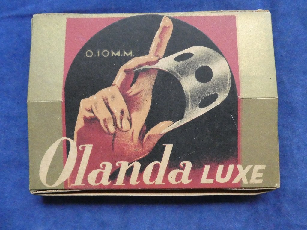 Antieke olanda luxe scheermesjes displaydoos Amefa, Ophalen of Verzenden, Zo goed als nieuw
