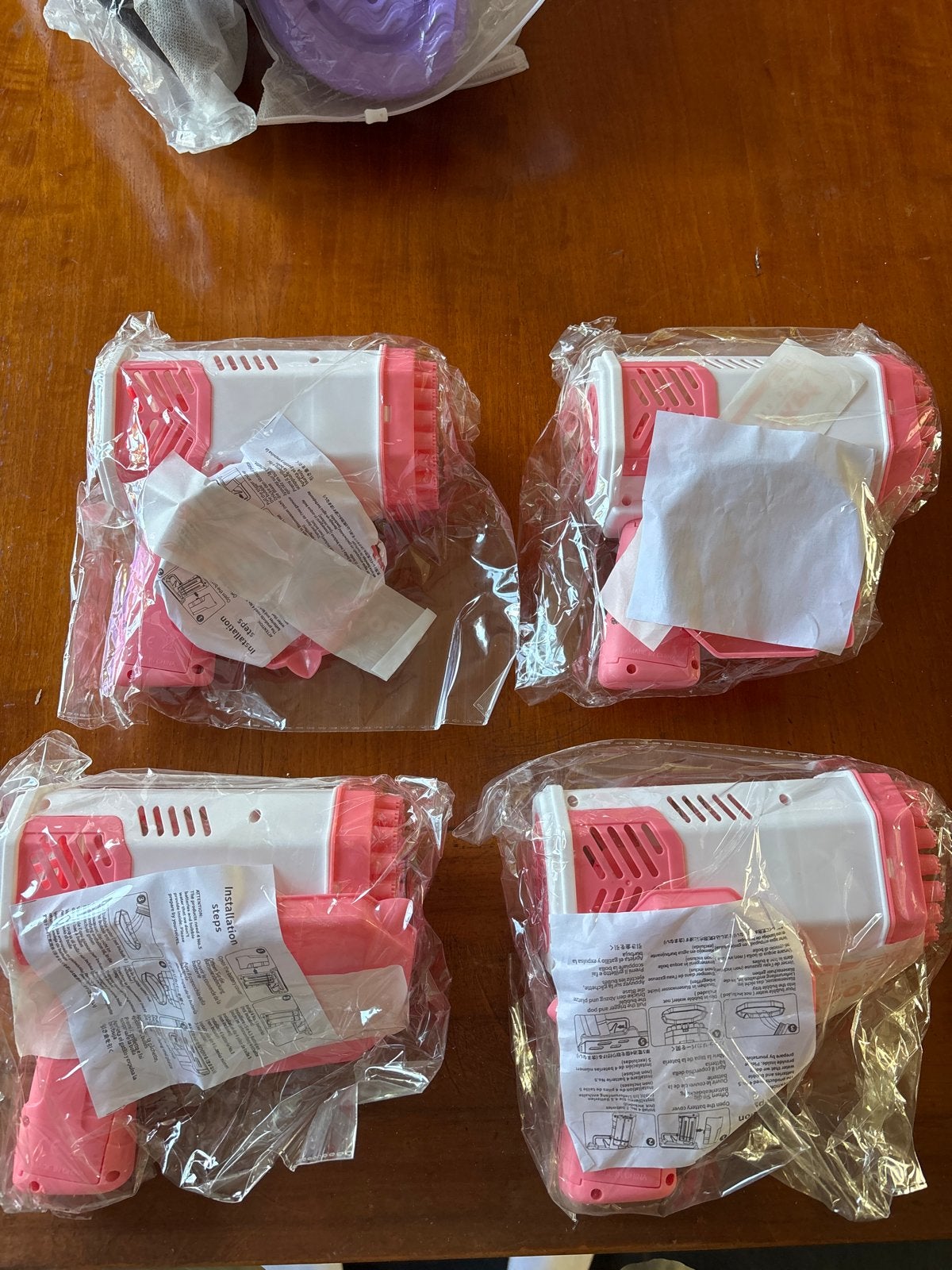 Roze Bellenblaas Pistolen - Set van 4, Ophalen of Verzenden, Nieuw, Jongen of Meisje