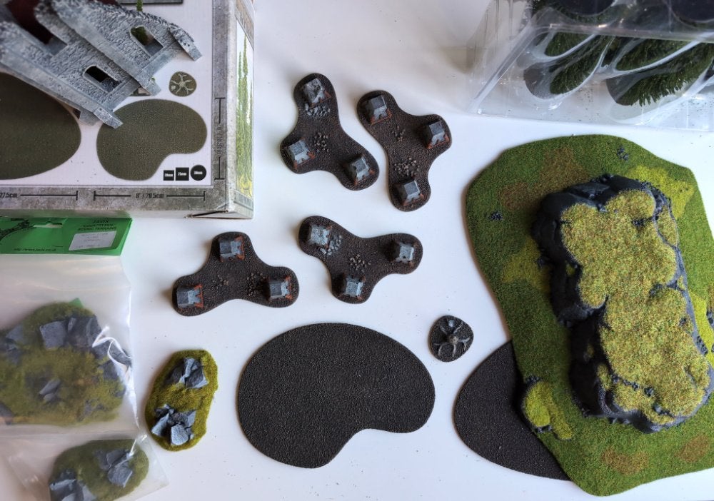 Kant-en-klaar terrein voor Warhammer of andere wargames, Warhammer, Ophalen of Verzenden, Zo goed als nieuw, Geverfd