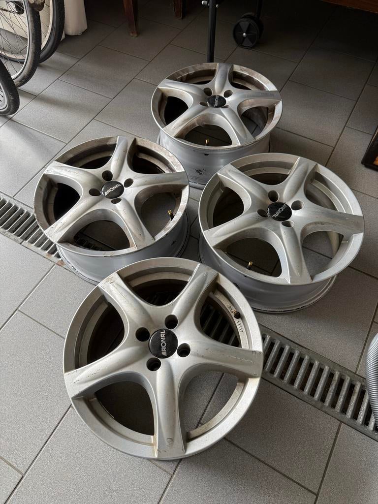 Set van 4 Ronal 17 inch velgen, Auto-onderdelen, Banden en Velgen, Ophalen, Gebruikt, 17 inch, Velg(en)