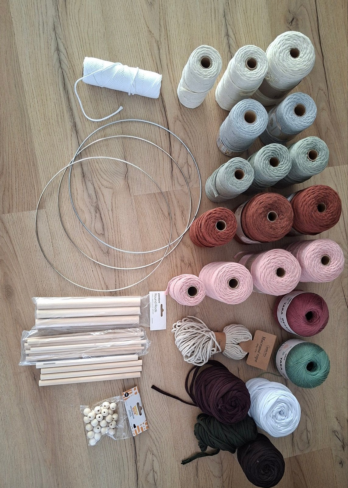 Macrametouw + accessoires, Ophalen, Breien of Haken, Wol of Garen
