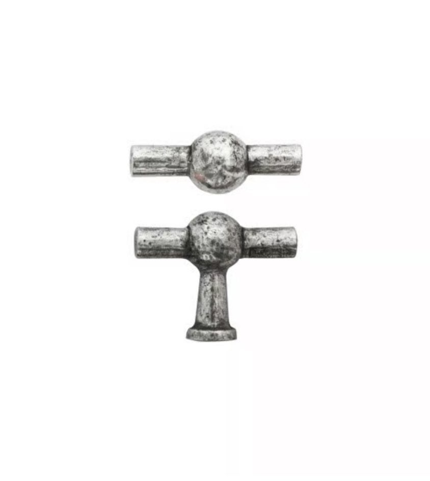 Giara meubelknop PO8-45 britannium/brons, 7 stuks, Ophalen of Verzenden, Zo goed als nieuw