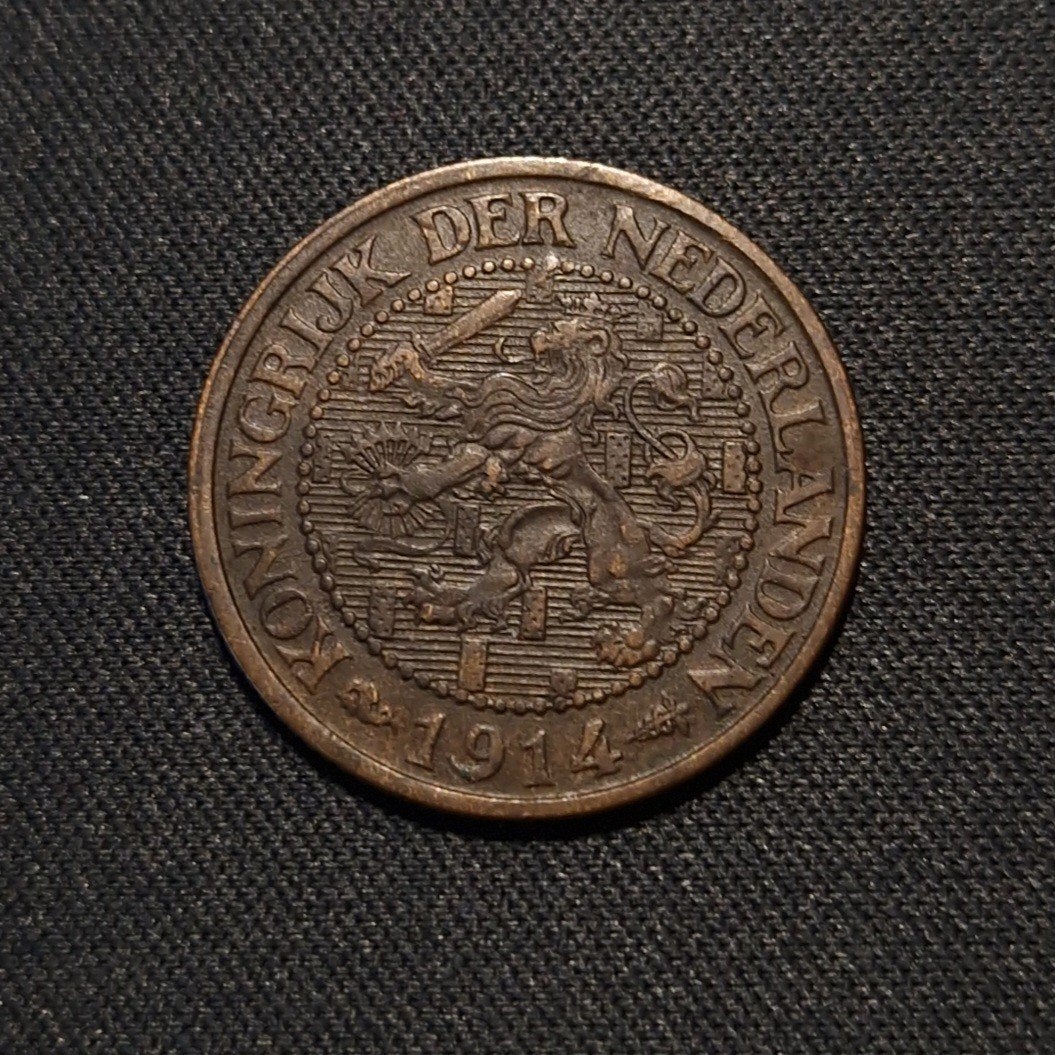 2 1/2 cent 1914, Verzenden, Koningin Wilhelmina, Losse munt