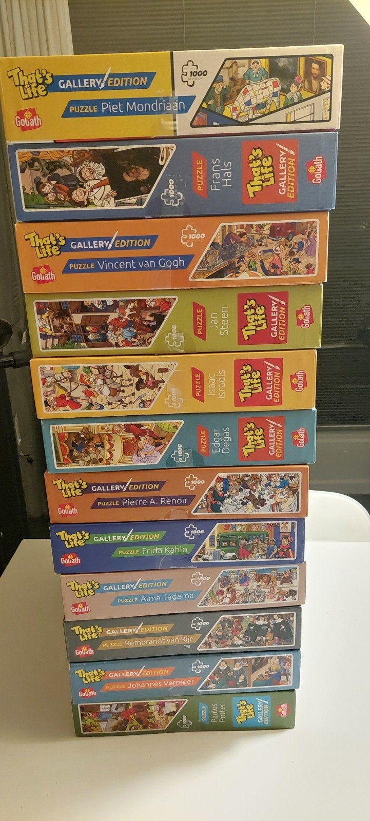 12 gallery edition puzzels te koop, Ophalen, 500 t/m 1500 stukjes, Zo goed als nieuw