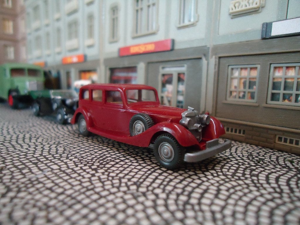 1935/1938 Horch 850 - Wiking wijnrood met beige interieur, Ophalen of Verzenden, Nieuw, Auto, Wiking