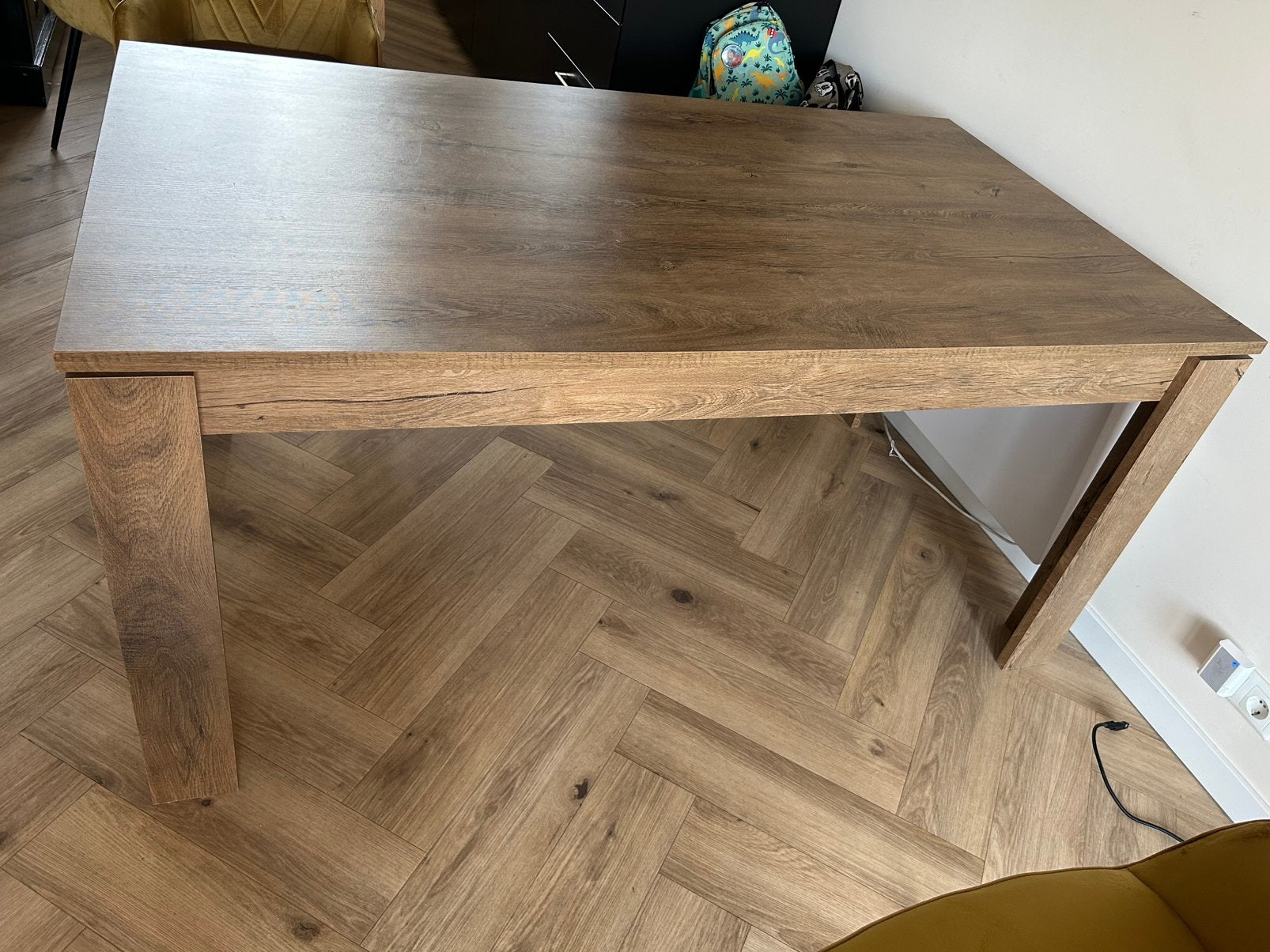 Eetafel 160x90x75, Ophalen, Gebruikt, 50 tot 100 cm, Vier personen