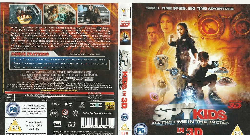 Spy kids 3 d blu ray ( engels ), Documentaire, Engels, Actie, Ophalen of Verzenden