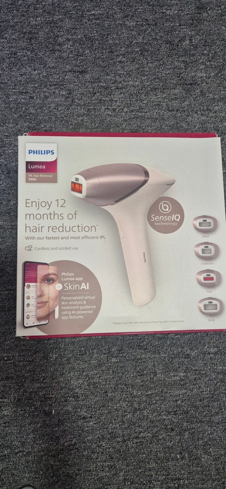 Philips lumea 9900 hair remover, Ophalen of Verzenden, Zo goed als nieuw, Scheren en Epileren