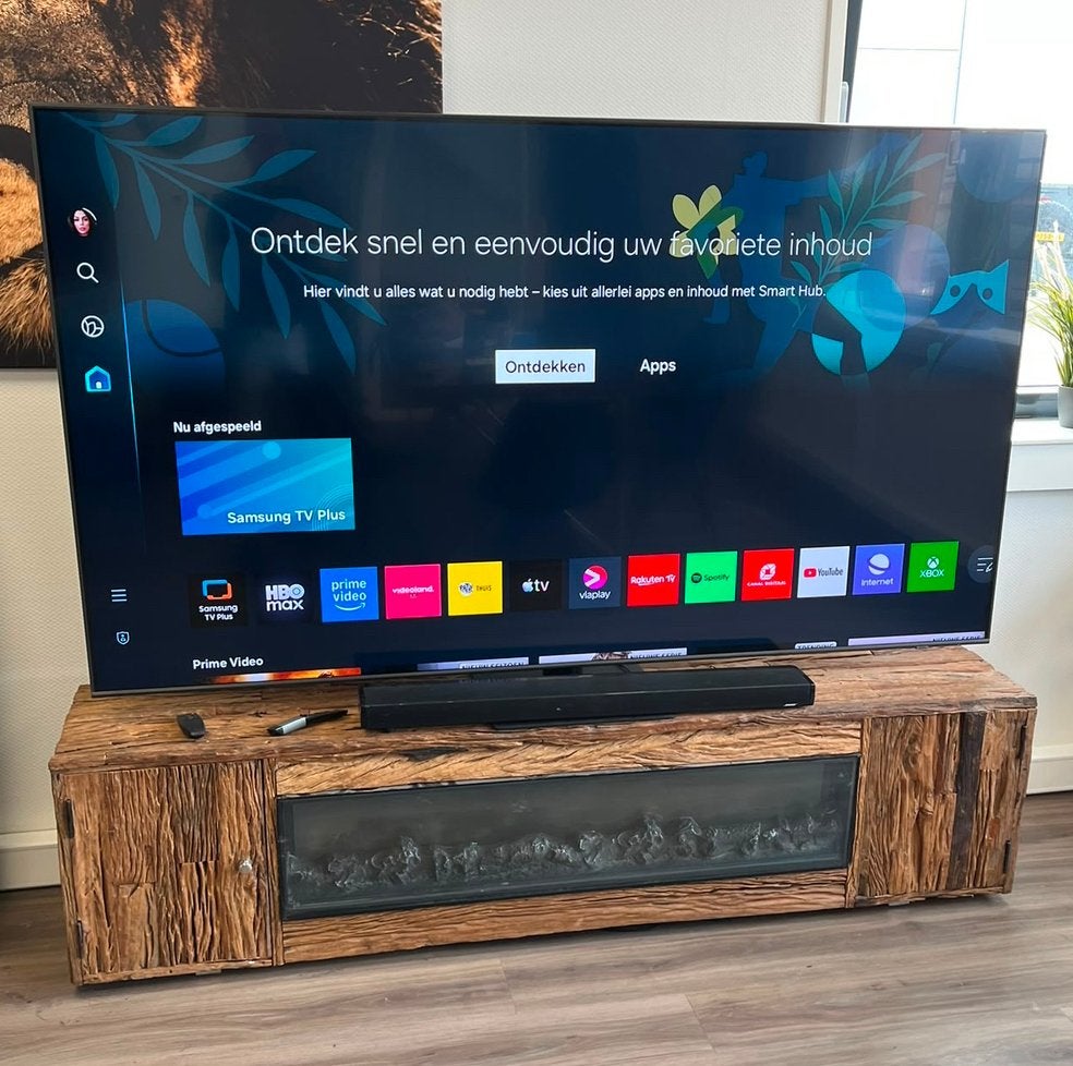 Samsung tv 85 inch, Ophalen, Zo goed als nieuw, 200 cm of meer, Minder dan 100 cm
