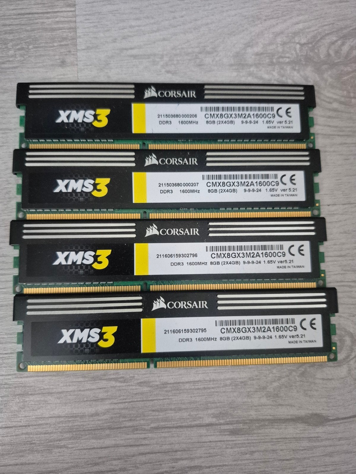 Corsair XMS3 ddr3 1600mhz 4x4GB, Computers en Software, DDR3, Ophalen of Verzenden, Desktop, 16 GB