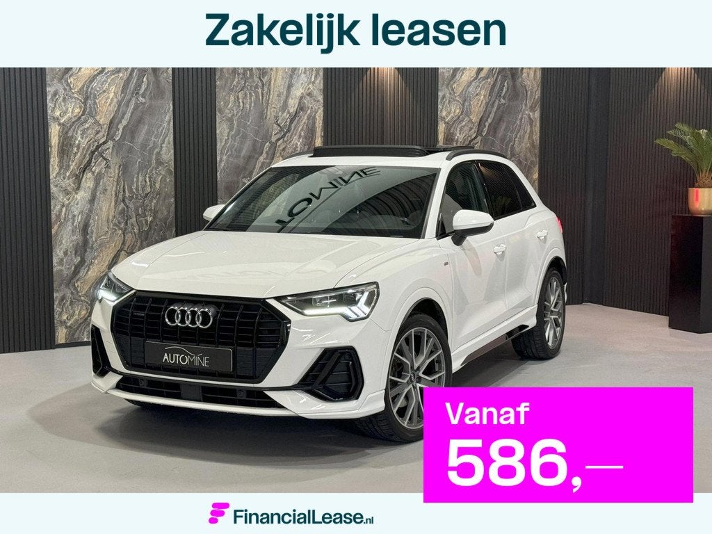 Audi Q3 45 TFSI Quattro Ed One 3x S-Line|PANO|MATRIX|MEMORY, Gebruikt, 1984 cc, Wit, Bedrijf