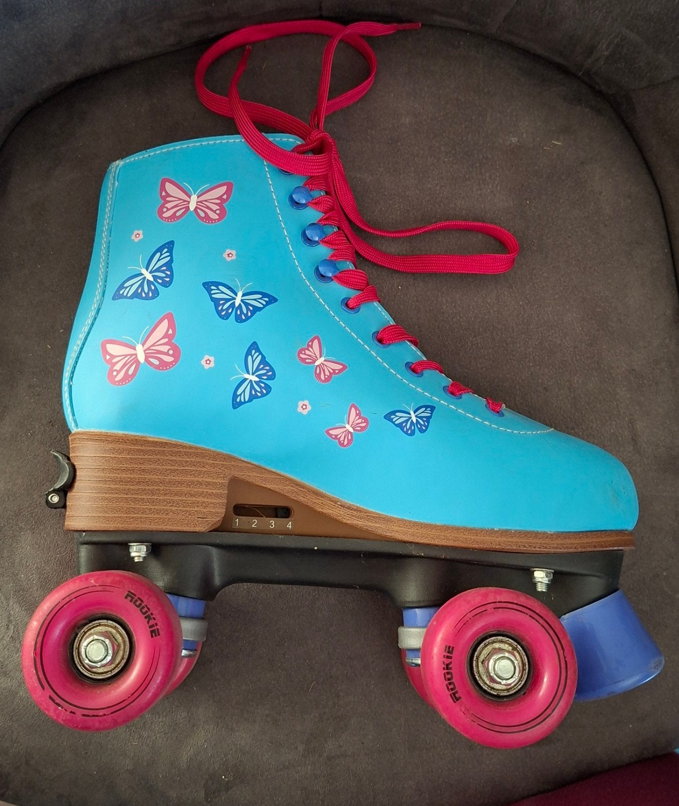leren rolschaatsen maat 35 t/m 38, Dames, Verstelbaar, Ophalen of Verzenden, Zo goed als nieuw