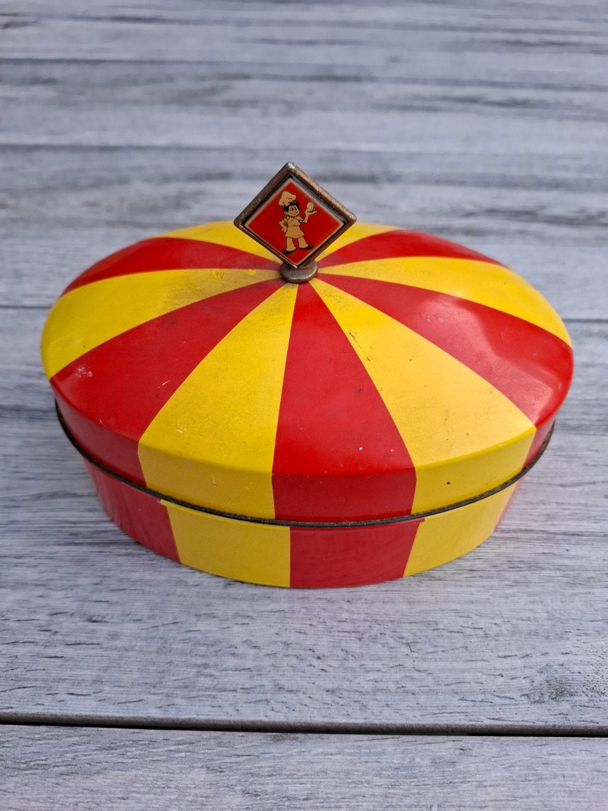 vintage Bolletje circus koektrommel, Ophalen of Verzenden, Gebruikt, Overige, Bolletje