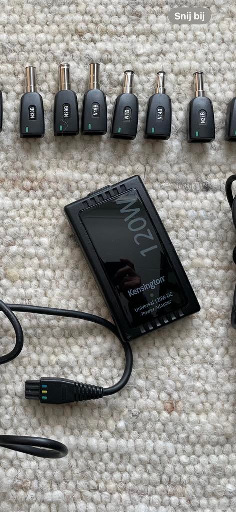 KENSINGTON 120W DC AUTO POWER ADAPTER Diverse Laptops, Computers en Software, Laptop-opladers, Zo goed als nieuw, Ophalen of Verzenden