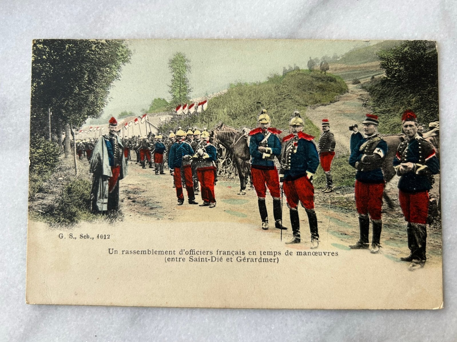 Wo1; ak Dragons uniform Frans leger, Verzamelen, Ophalen of Verzenden, Landmacht, Nederland, Foto of Poster