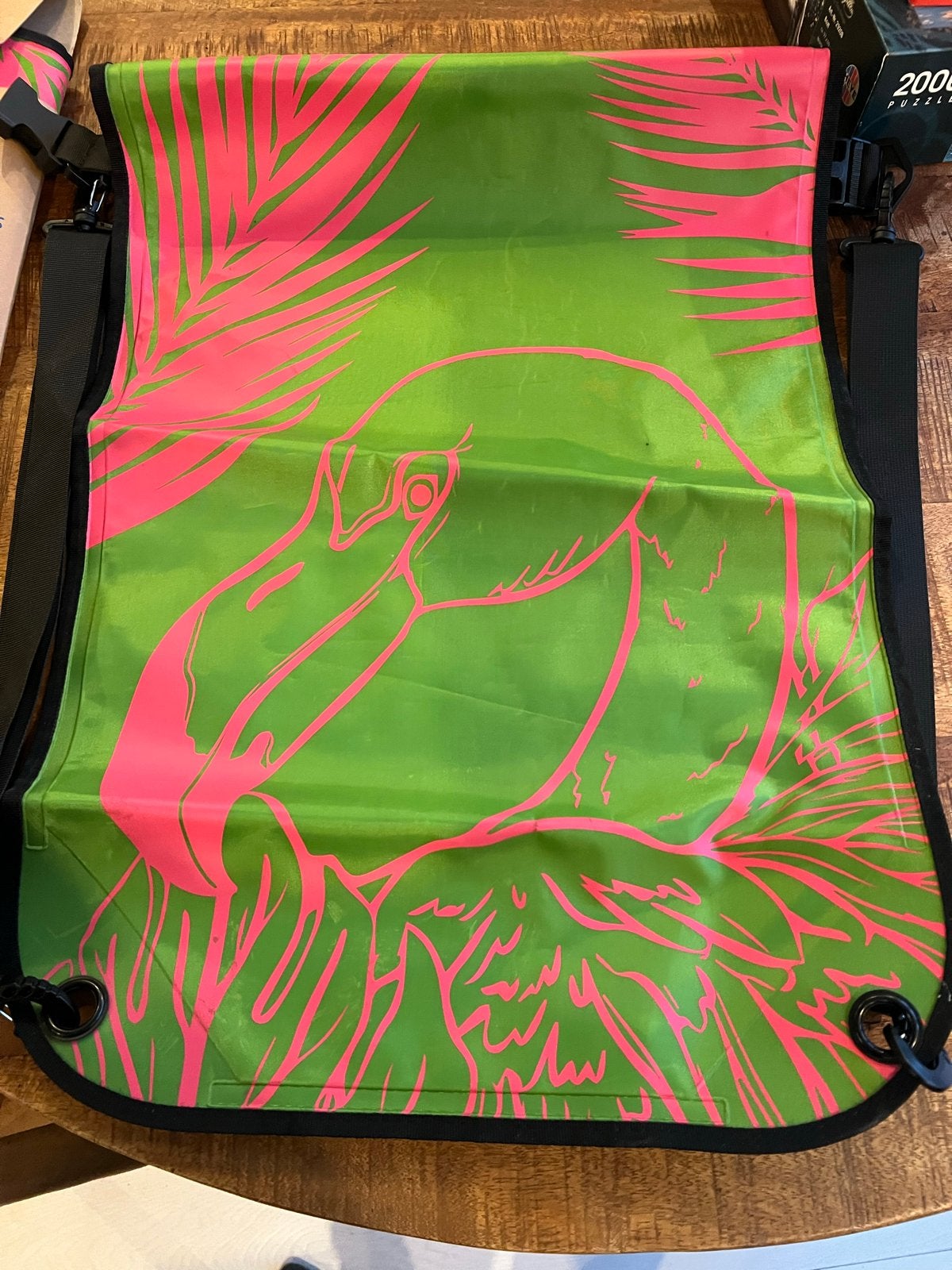 Wickelfisch Zwemrugzak - Flamingo Design, Sieraden, Tassen en Uiterlijk, Tassen | Damestassen, Ophalen of Verzenden, Nieuw, Groen