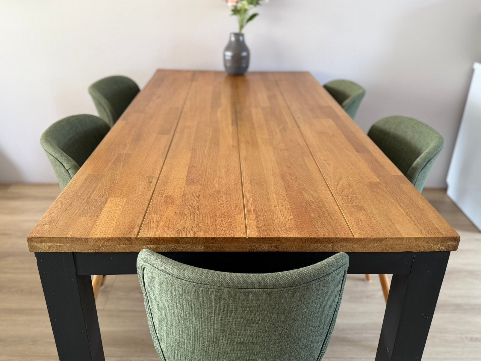 Eiken Eettafel industriële look 180x90cm, Huis en Inrichting, Tafels | Eettafels, Ophalen, 50 tot 100 cm, 150 tot 200 cm, Eikenhout
