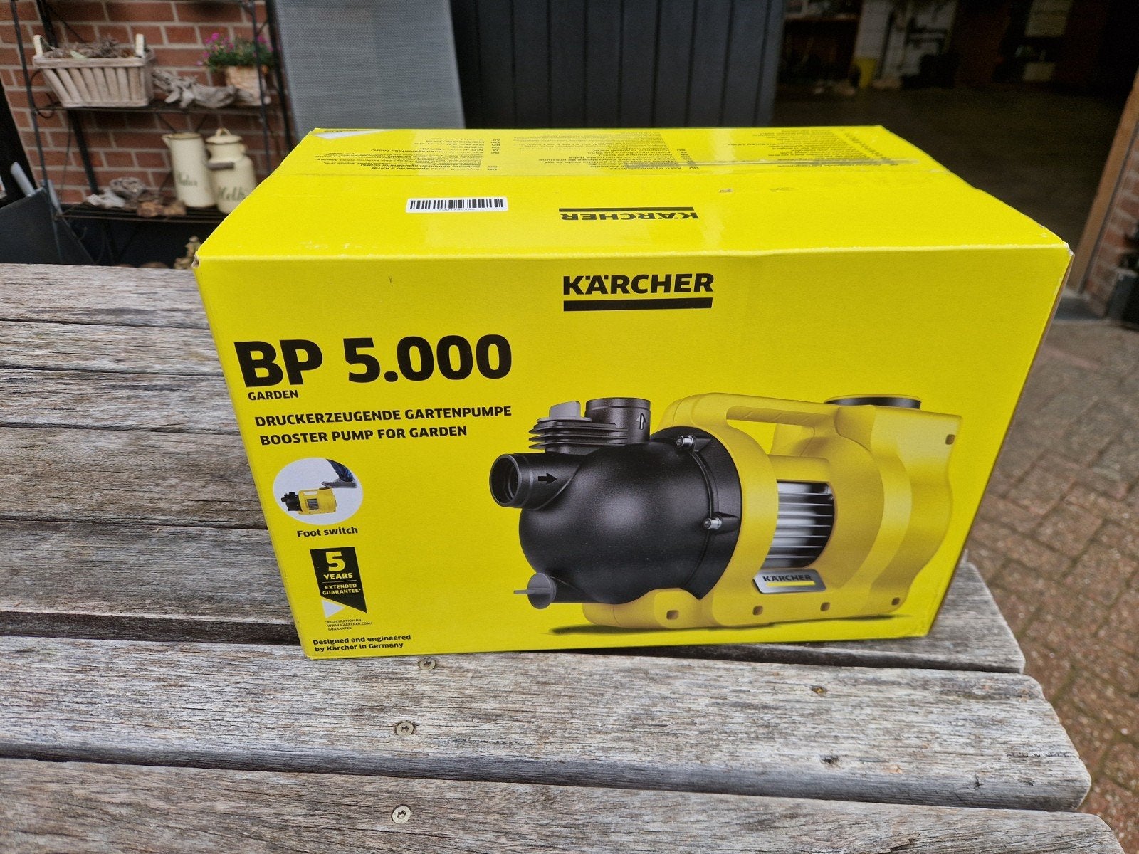 Nieuwe Kärcher waterpomp BP 5.000 - Tuinpomp, Ophalen of Verzenden, Nieuw, Dompelpomp