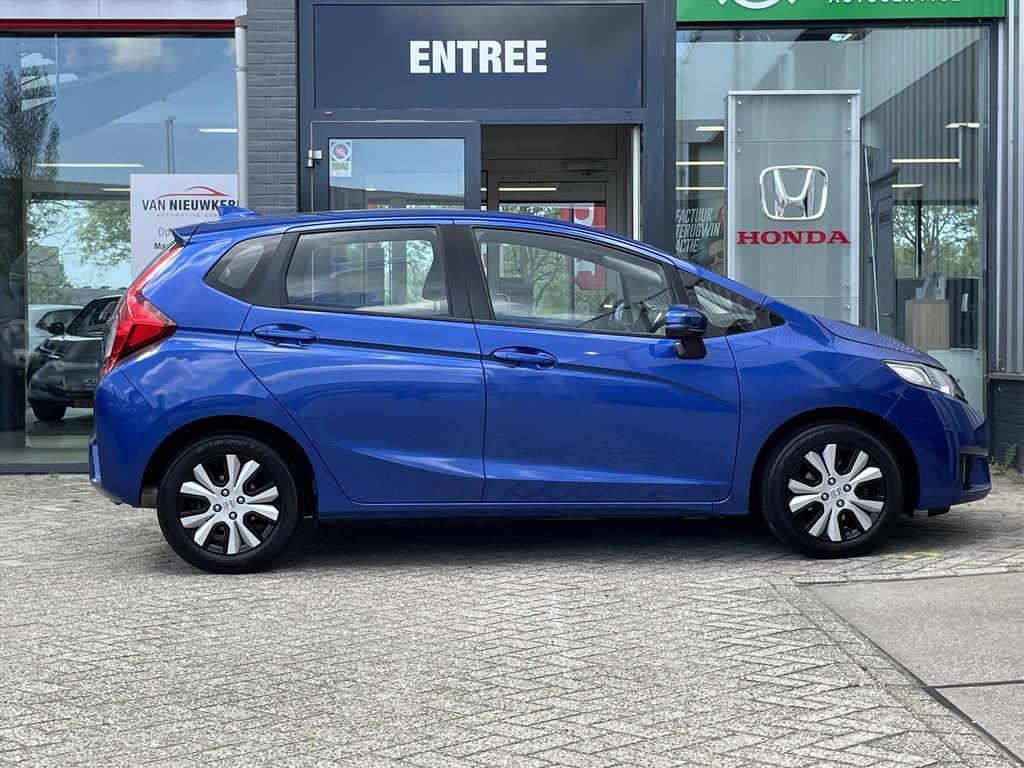 Honda Jazz 1.3 i-VTEC Comfort | Navi | Airco | Cruise Contro, Auto's, 12 maanden, Gebruikt, 4 cilinders, Blauw