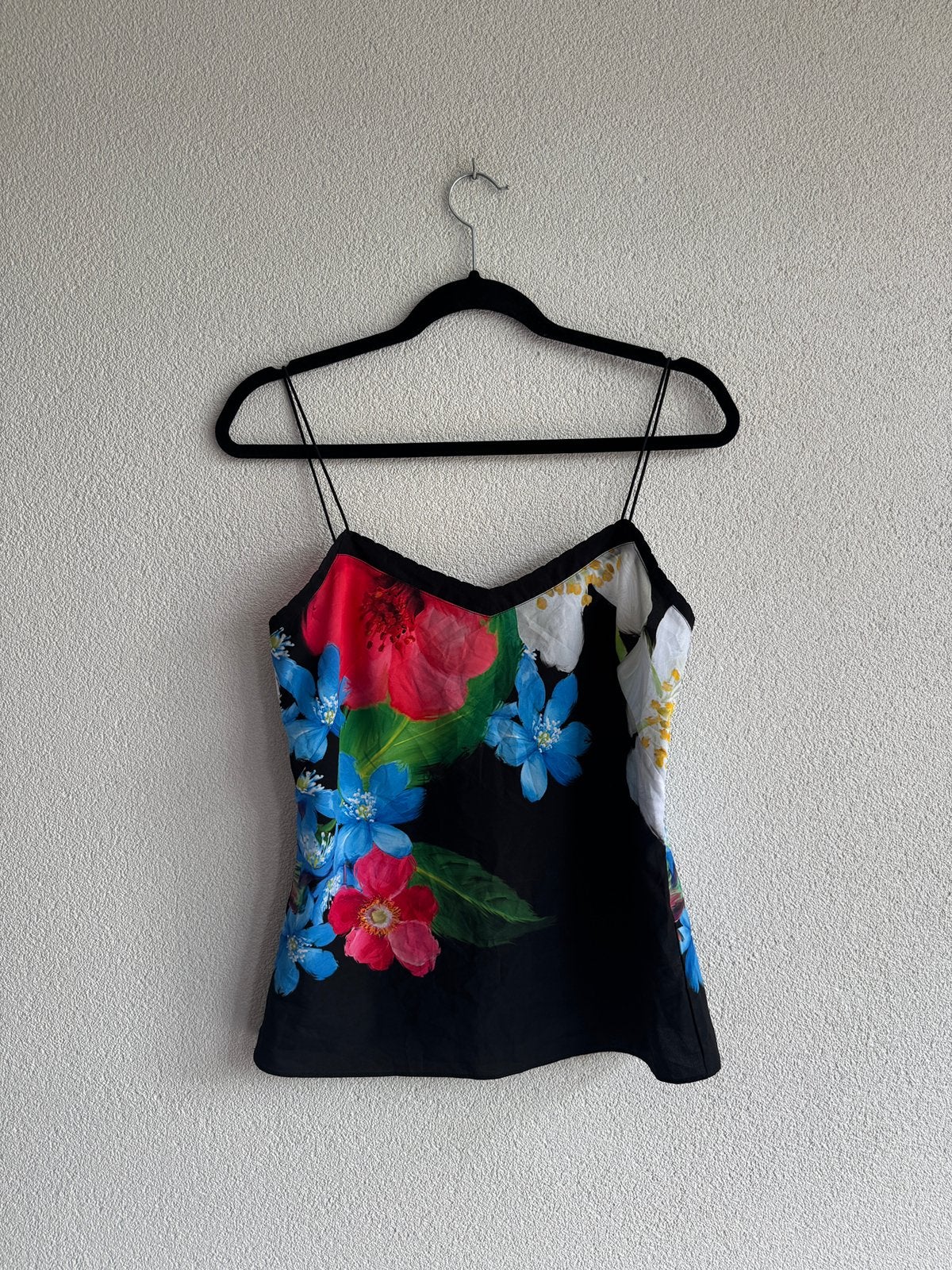 Ted Baker zomerse mouwloze top met bloemen print, Zwart, Ted Baker, Ophalen of Verzenden, Zo goed als nieuw