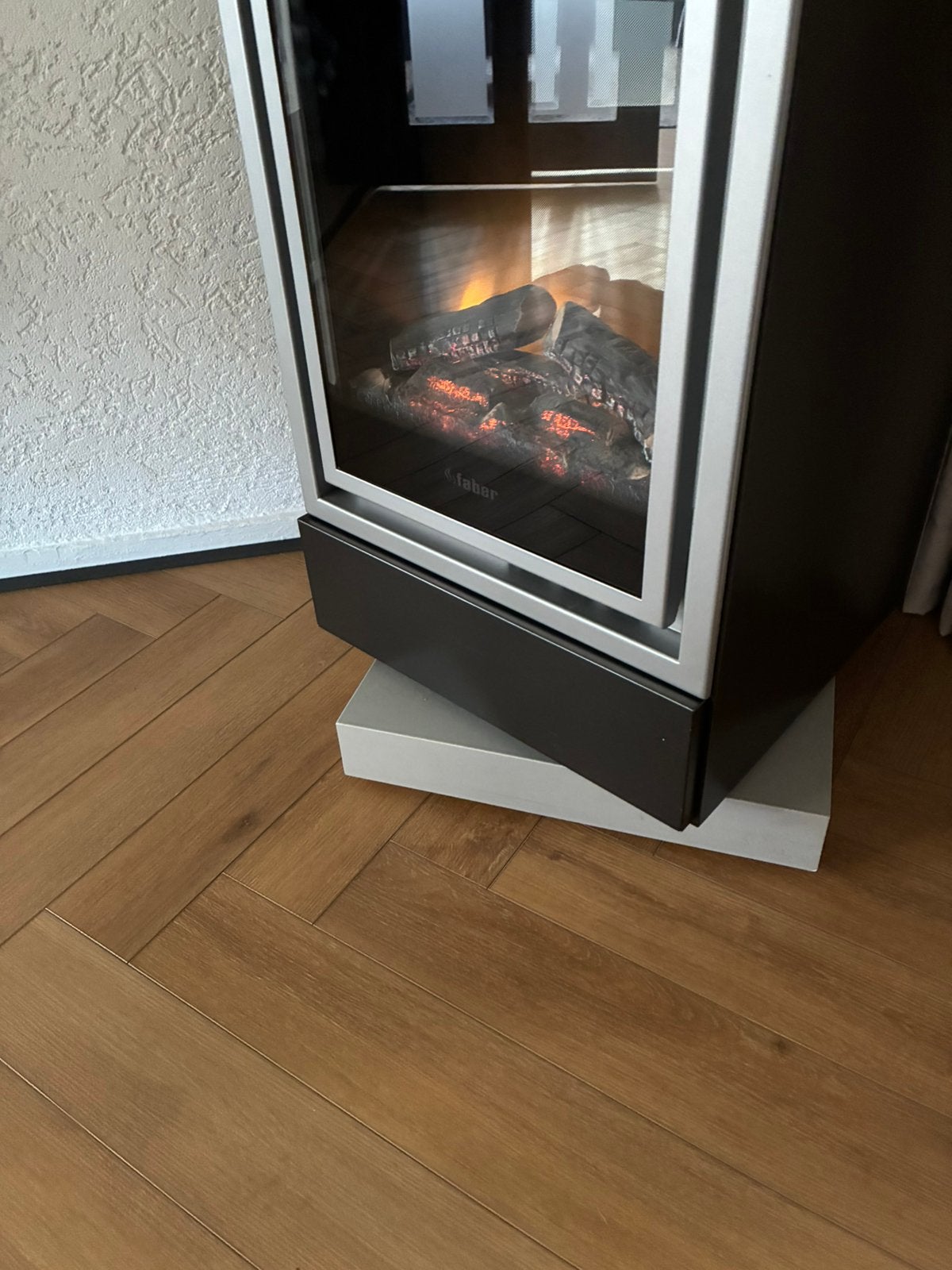 Faber Haard in Interstar kast, Ophalen, Zo goed als nieuw, Inbouwhaard, Elektrische haard