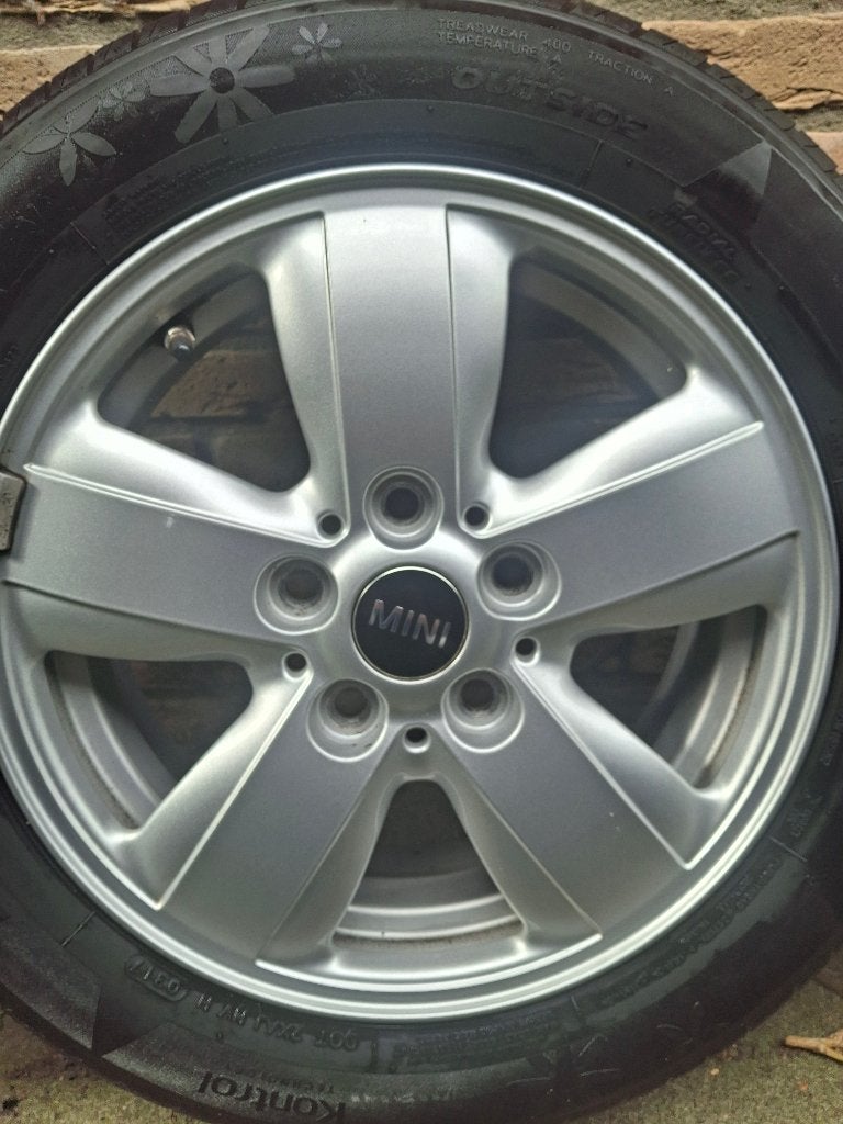 Velgen + zomerband Mini One, Auto-onderdelen, Ophalen, Gebruikt, 15 inch, Velg(en)