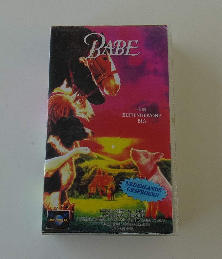 Babe - Film voor Kinderen op VHS 1995, Cd's en Dvd's, VHS | Film, Alle leeftijden, Ophalen, Zo goed als nieuw, Nederlandstalig