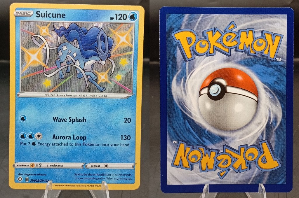 Suicune Shining Fates (SHF SV22) - Near Mint, Ophalen of Verzenden, Zo goed als nieuw, Losse kaart