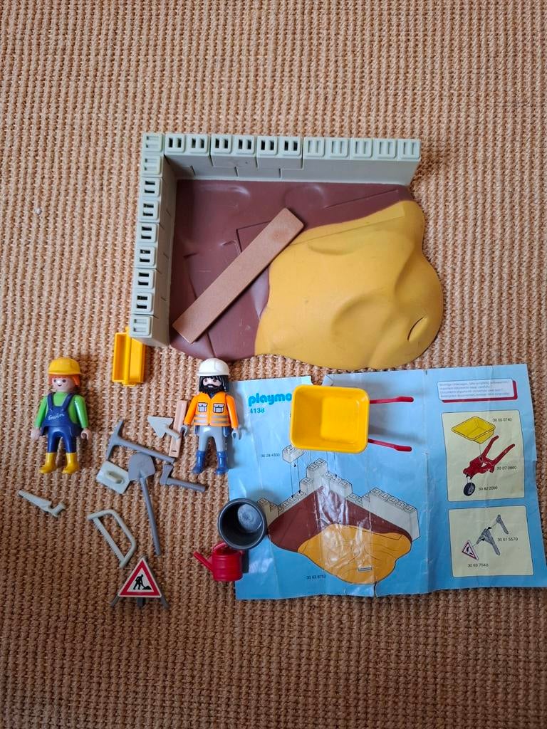 Playmobil Bouwplaats Set met Figuren en Accessoires, Kinderen en Baby's, Speelgoed | Playmobil, Ophalen of Verzenden, Gebruikt