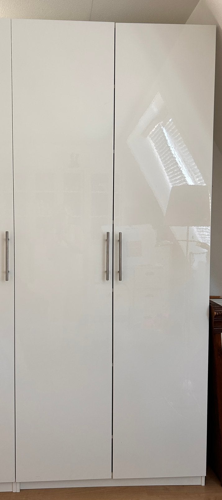 IKEA Pax kastdeur 2x Fardal hoogglans wit, Ophalen, 200 cm of meer, 50 tot 100 cm, Zo goed als nieuw