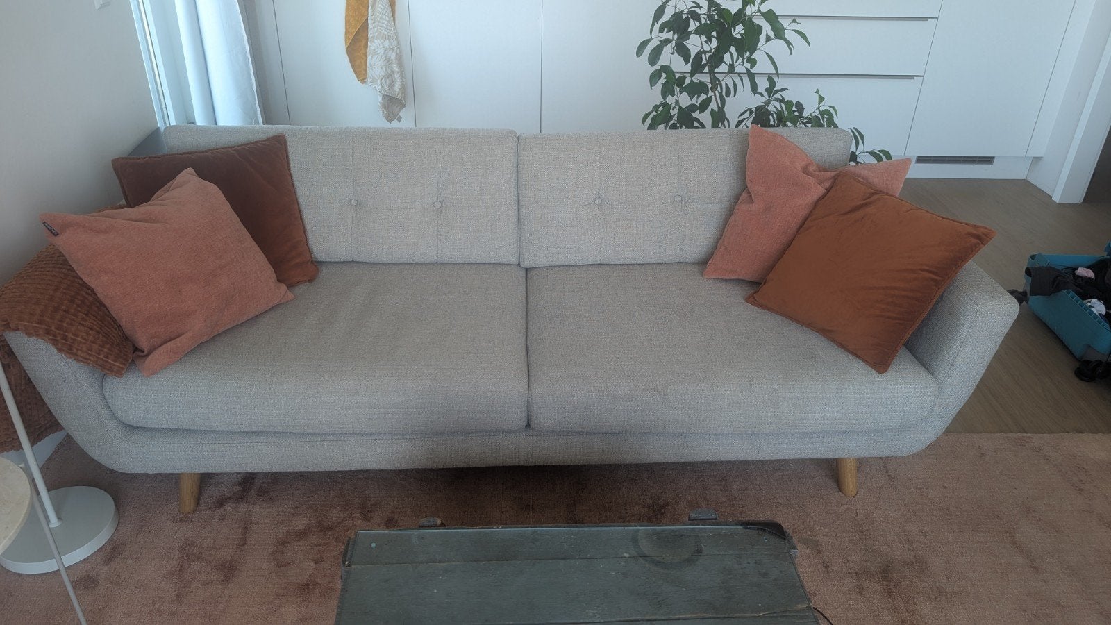 Grijze 3 zitter SofaCompany Vera bank, Ophalen, Gebruikt, Driepersoons, 75 tot 100 cm