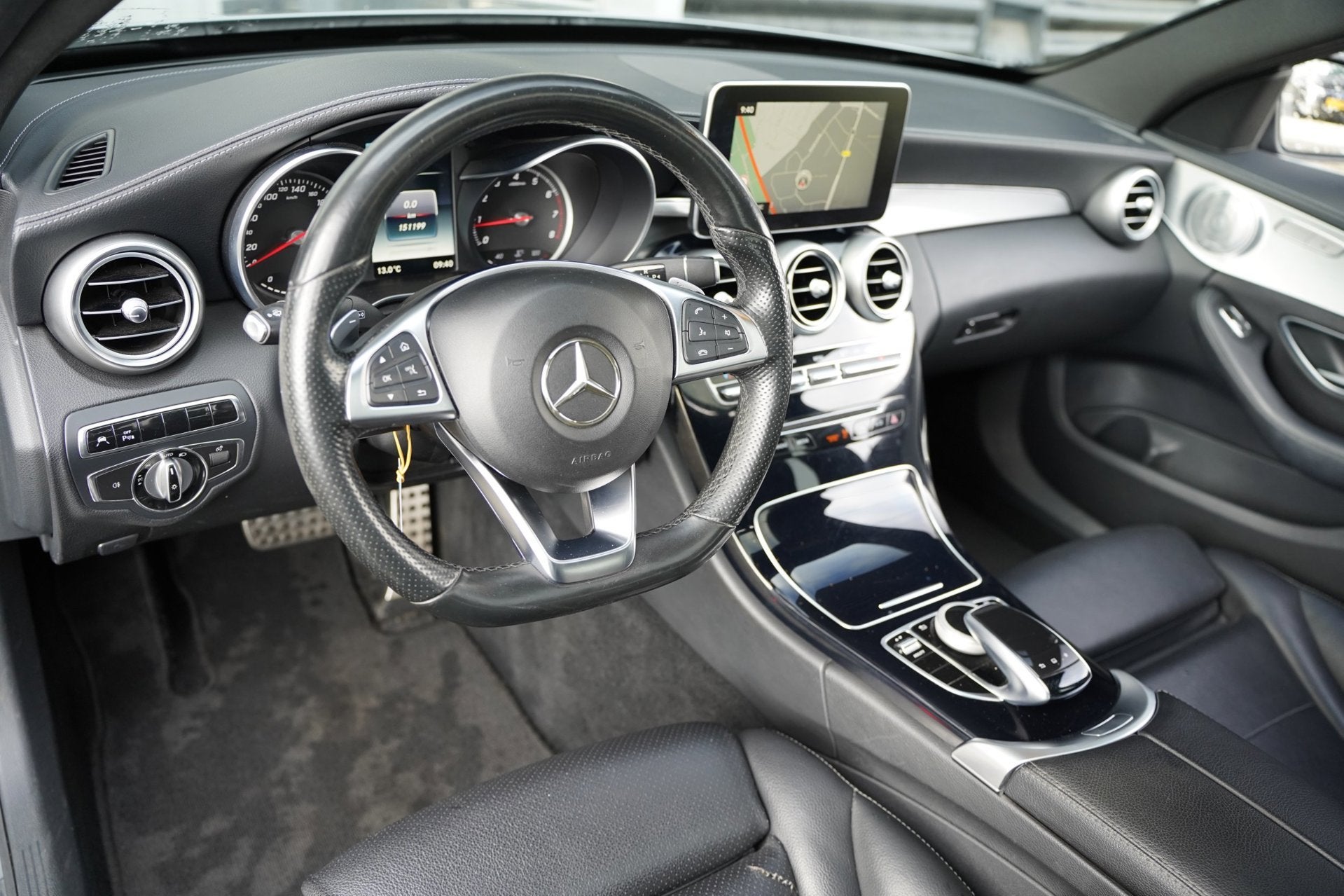 Mercedes-Benz C-klasse 250 DCT AMG Dak Leder Burmester Xenon, Auto's, Automaat, Dealer onderhouden, 4 cilinders, Leder
