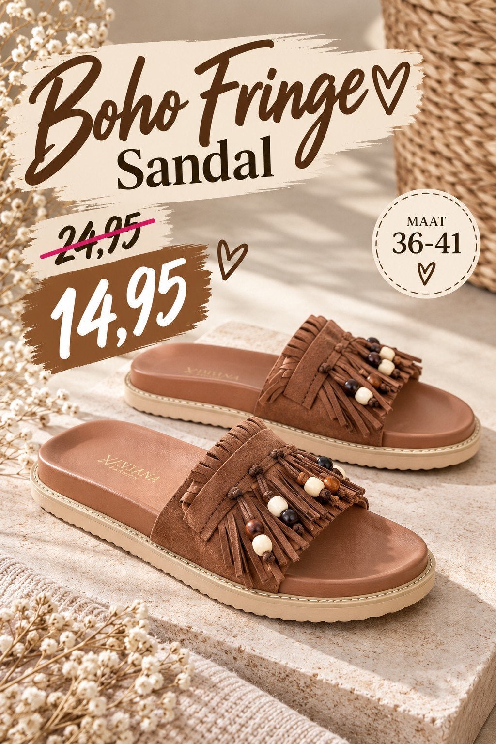 Boho Fringe Sandal, ., Nieuw, Ophalen of Verzenden, .