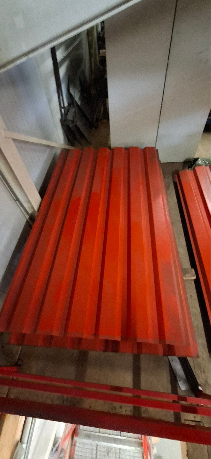 Damwandplaat 100x180cm - rood, Ophalen, Gebruikt, Overige materialen, Minder dan 20 mm