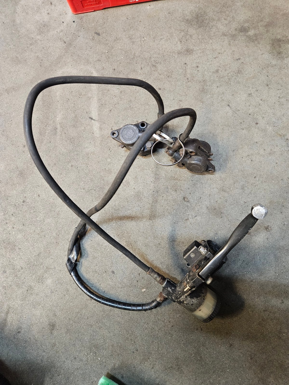 Hercules K80 remklauw dubbel met rempomp., Ophalen of Verzenden, Gebruikt, Frame, Overige merken