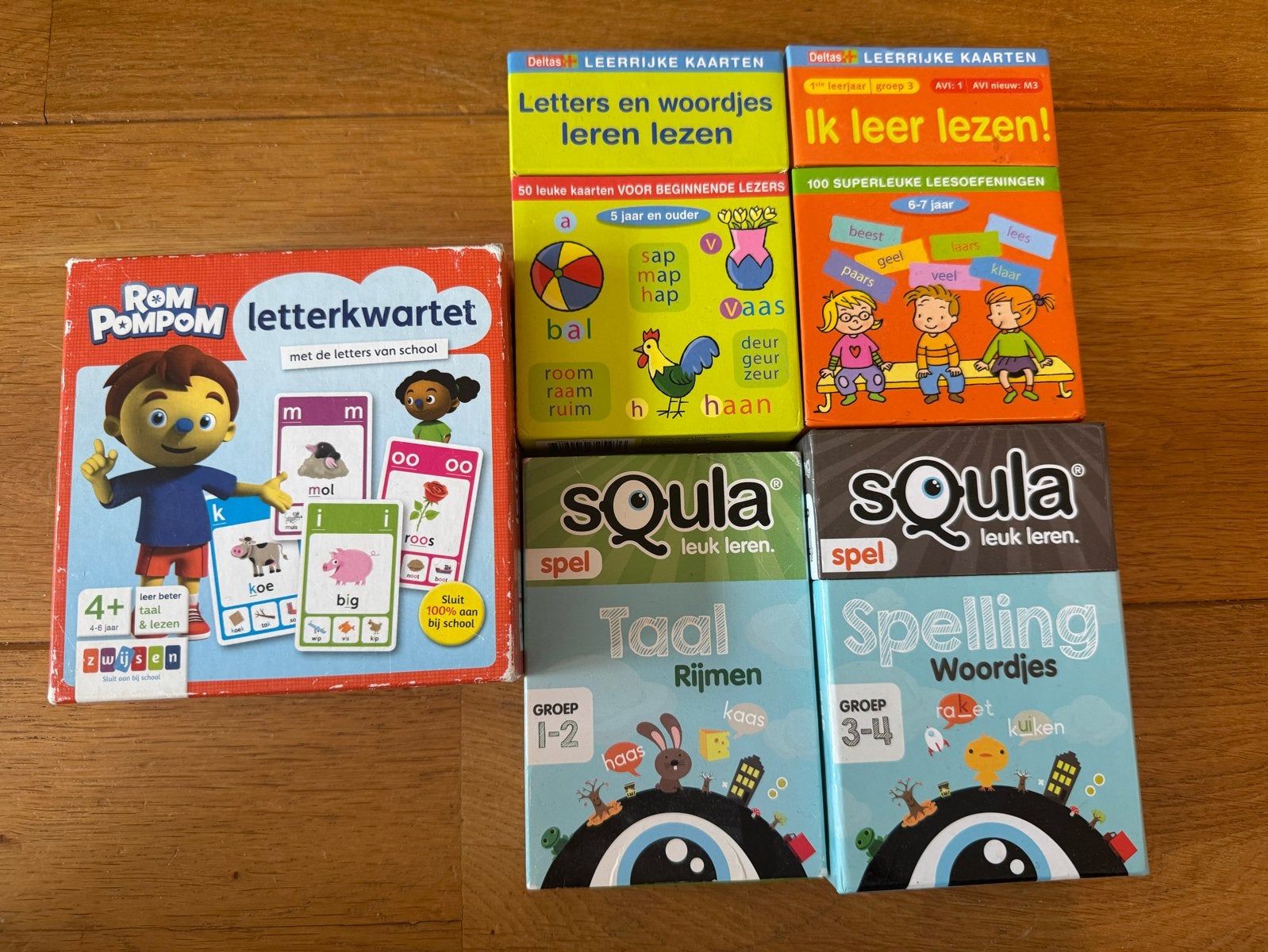 Educatieve Spellen: Rompompom, Squla, Ik leer lezen, Ophalen of Verzenden, Gebruikt, Taal en Lezen